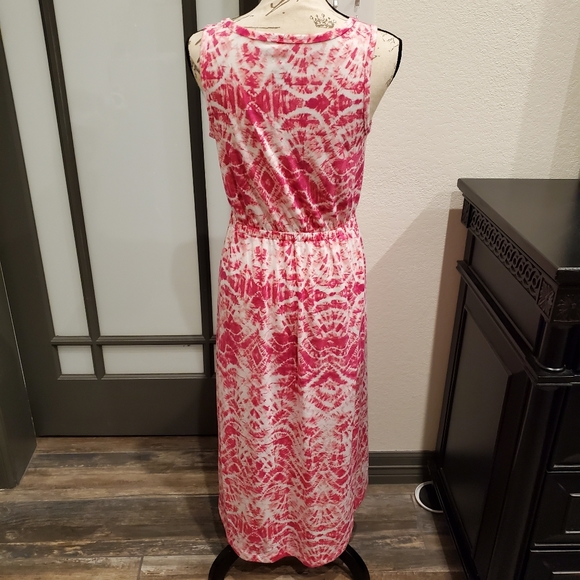 Sonoma Petite Large Pink & White Summer Dress - Picture 2 of 5